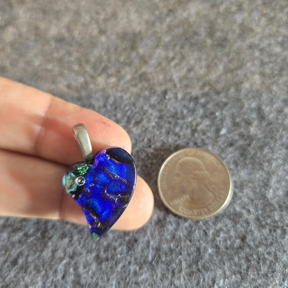 Glass Heart Pendant
